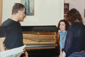 Na planie "Stroiciela" – Jerzy Schejbal, Agnieszka Kotulanka, Paweł Chmielewski